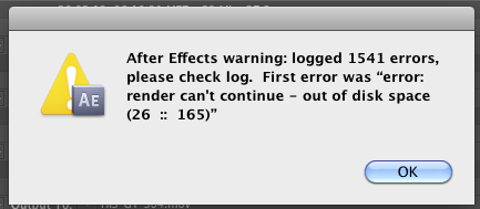 New After Effects error world record?